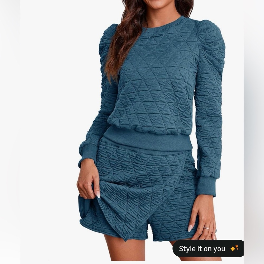 Fisoew Women's 2 Piece Lounge Wear Set